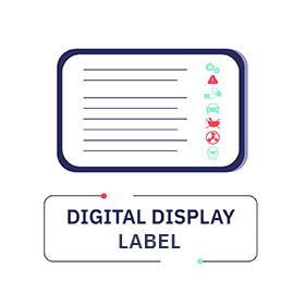 Digital display label