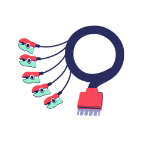 ECG Lead Set Smart Pillbox Illustration